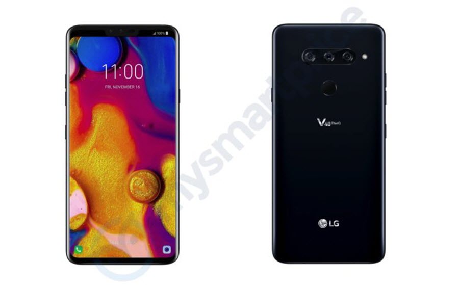 LG V40 ThinQ: Με τριπλή κύρια κάμερα και οθόνη με notch;