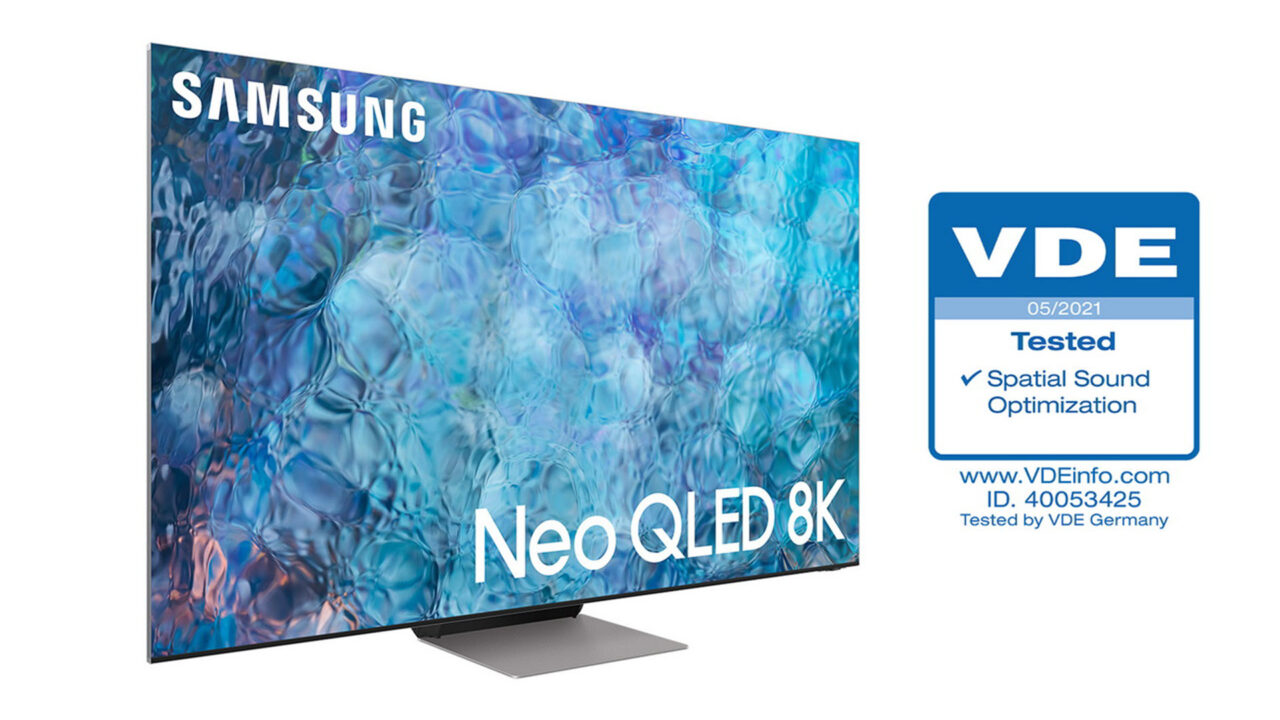 Οι τηλεοράσεις Neo QLED της Samsung λαμβάνουν πιστοποίηση βελτιστοποίησης ήχου σύμφωνα με τον περιβάλλοντα χώρο από τον οργανισμό VDE