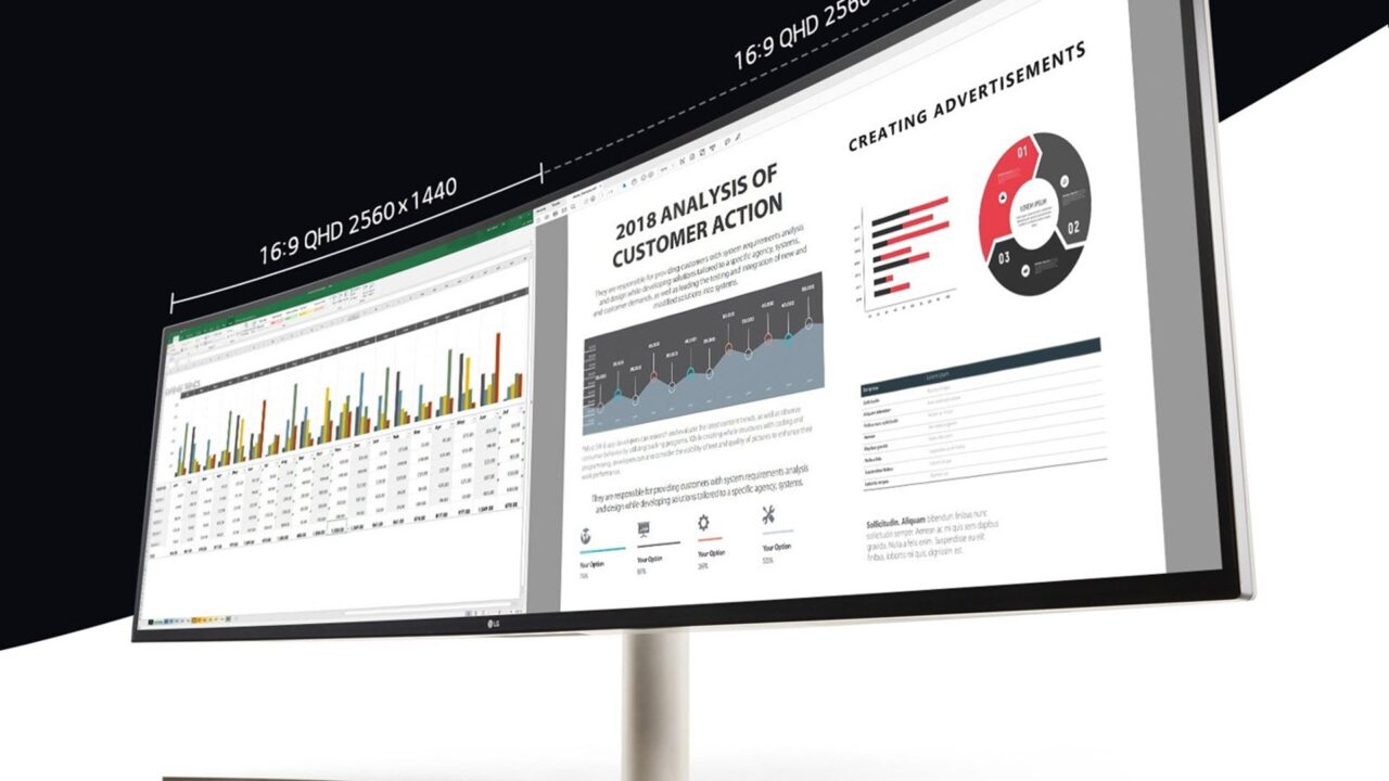 Η ζωή των multitaskers γίνεται πιο απλή με το UltraWide Dual QHD monitor της LG