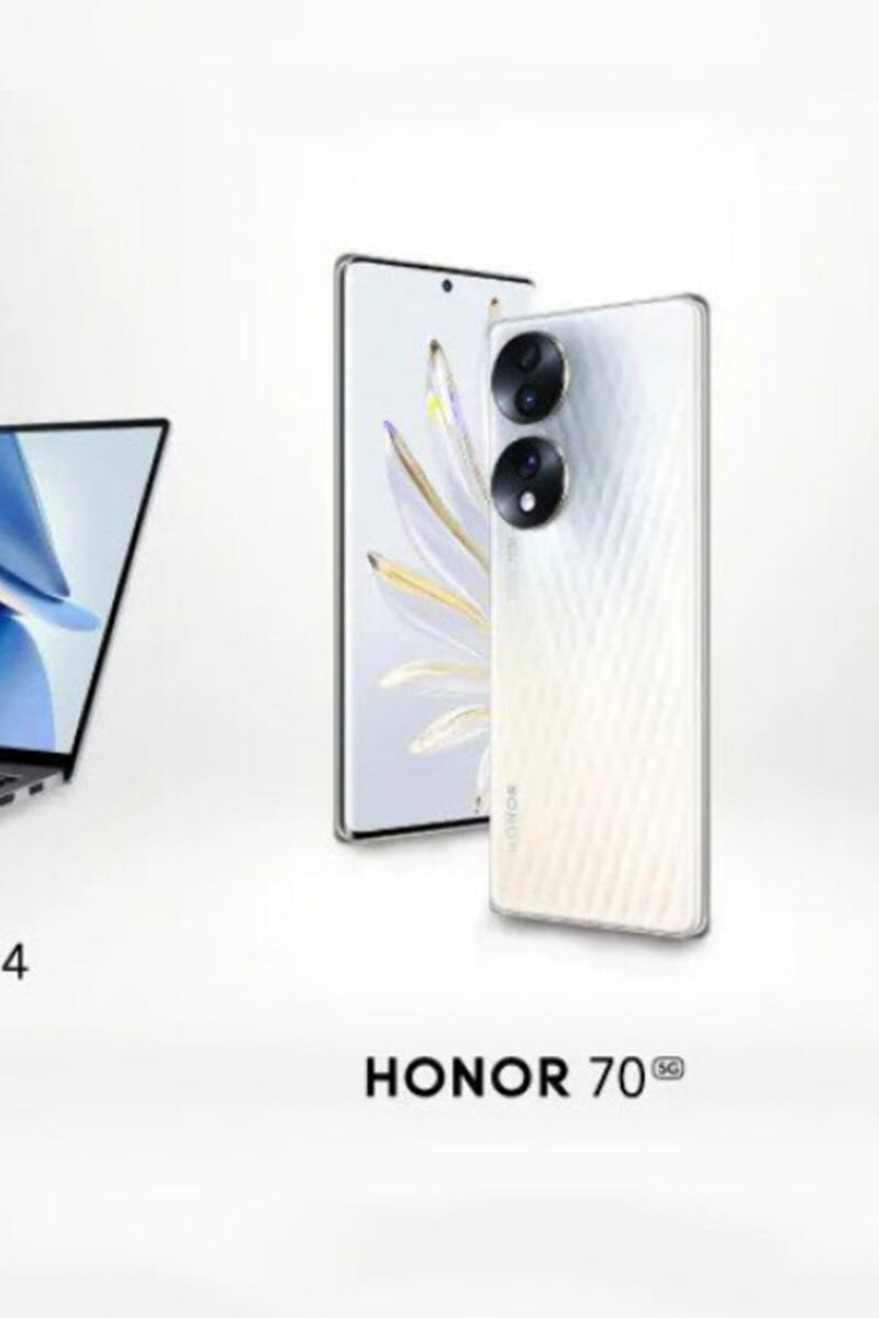Το Honor 70 παρουσιάστηκε για την παγκόσμια αγορά μαζί με τα MagicBook 14 και Honor Pad 8