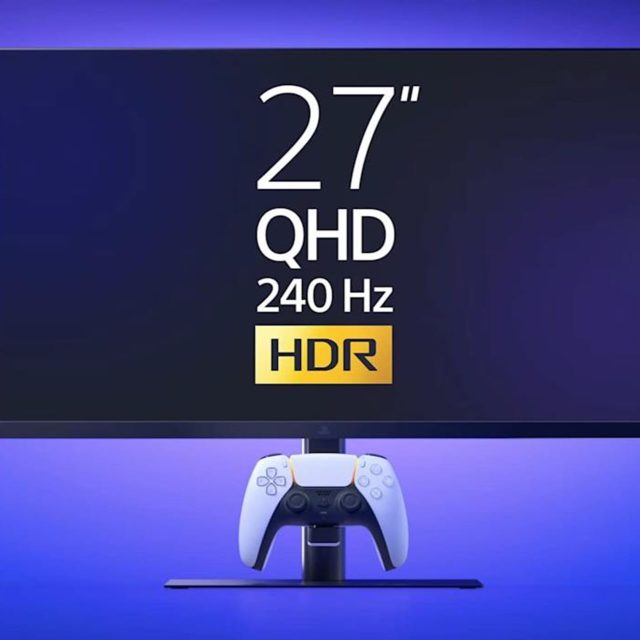 Η Sony παρουσίασε επίσημη οθόνη PlayStation στα 240Hz με ενσωματωμένο φορτιστή για DualSense